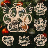 Royal Fight Personalized Dog Cat Paw Ornament Christmas Customized Memorial Dog Ornament for Christmas Tree Dogs Cat Pet Name Ornaments Dog Cat Ornaments (Dog 1)